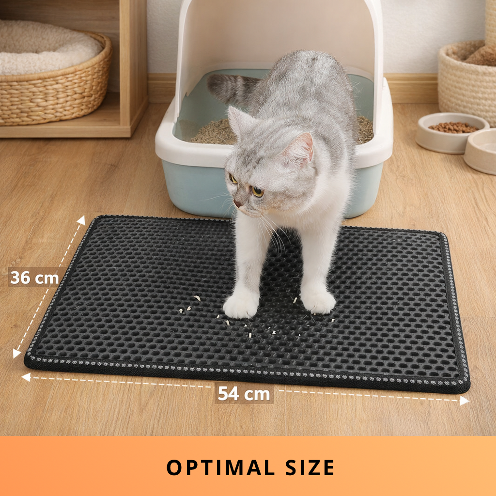 Cat Litter Mat - Honeycomb Dual Layer Design